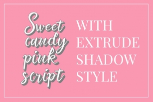 Sweet Candy Pink 2 layered Font Download