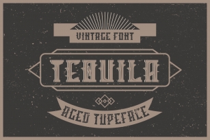 Tequila label font Font Download