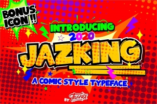 Jazking A Comic Typeface Bonus Icon Font Download