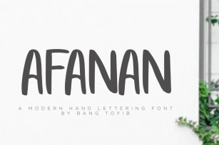 AFANAN - Handmade Font Font Download