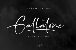 Gallatone Signature Font Download