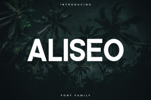 Aliseo Font Family - Sans Serif Font Download