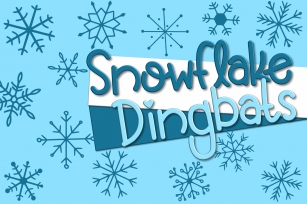 Snowflake Dingbats | A Font with Snowflake and Star Dingbats Font Download