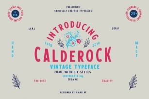 Calderock Typeface Extras Font Download