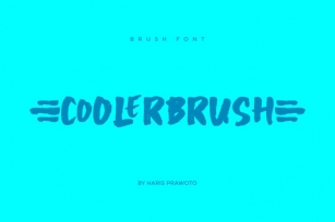 COOLERBRUSH Modern Brush Font Font Download