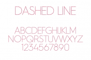 Dashed Line Font Font Download