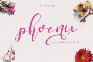 phoenix sweet calligraphy modern Font Download
