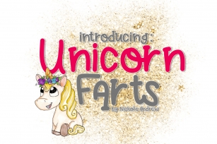 Unicorn Farts Handwritten Font Font Download