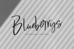 Blueberrys Signatures Font Download