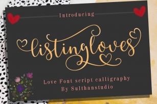 listing loves Font Download