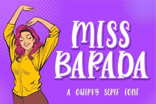 Miss Barada - a Quirky Serif Font Font Download