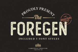 The Foregen - Vintage Sans Serif Font Download
