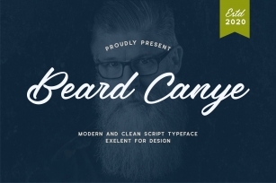 Beard canye - Modern And Clean Script Typeface Font Download