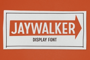 Jaywalker - Display Font Font Download