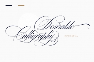 Desirable calligraphy Font Download