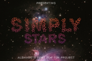 Simply Stars - Alphabets Star Font For Crafters Font Download