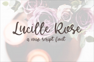 Lucille Rose - A Script Font Font Download