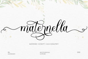 Maternella VN - Modern Script Font Download