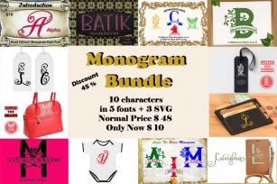 Monogram Bundles Font Download