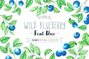 Wild Blueberry Font Duo Font Download