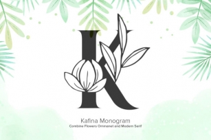 Kafina Monogram Font Download