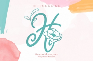 Hayme Monogram Font Download