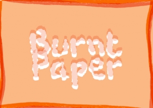 Burnt Paper Font Download