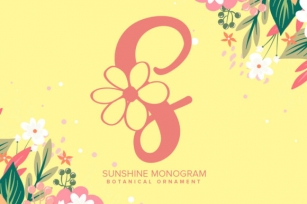 Sunshine Monogram Font Download