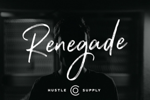 Renegade - Hand Painted Signature - Font Font Download