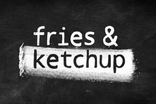 Fries & Ketchup Hand Drawn Font Font Download