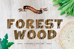 Forest Wood Font Download