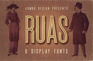 Ruas - Vintage Style Font Font Download
