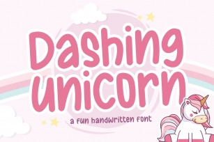 Dashing Unicorn Fun Handwritten Font Font Download