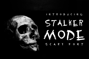 Stalker mode - Scary font Font Download