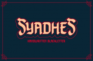 Syadhes + Extras Font Download