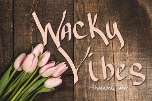 Wacky Vibes Fun Handwritten Font Font Download