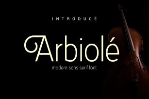 Arbiolu00e9 - Modern Sans Serif Font Font Download