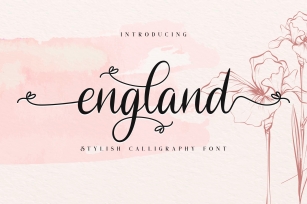 England // Stylish Calligraphy Font Download