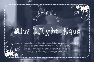 Alvi LIght Save Font Download