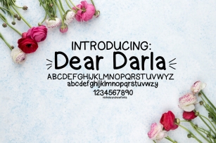 Dear Darla, a handwritten font Font Download