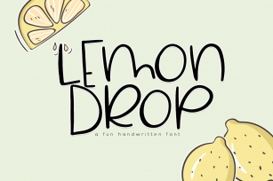 Lemondrop - A Cute and Quirky Font Font Download