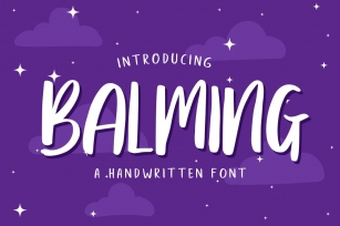 Balming - Fun brush font Font Download