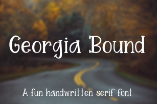 Georgia Bound - A fun handwritten serif font Font Download