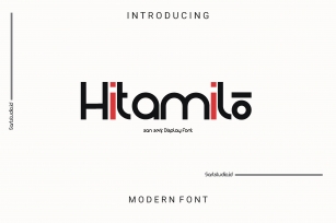 Hitamilo - Modern Display Font Font Download