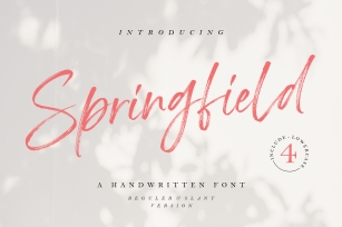 Springfield - Handwritten Font Font Download