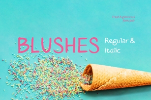 Blushes Regular & Blushes Italic Font Download