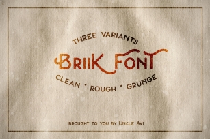 Briik - Hipster Fonts Font Download