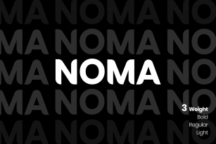 NOMA Sans Serif Font Font Download