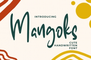 The Mangoks - Cute Handwritten Font Font Download