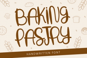 Baking Pastry - Handwritten Font Font Download